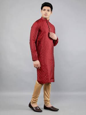  woven design ethnic trendy kurta set 3