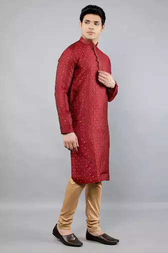  woven design ethnic trendy kurta set