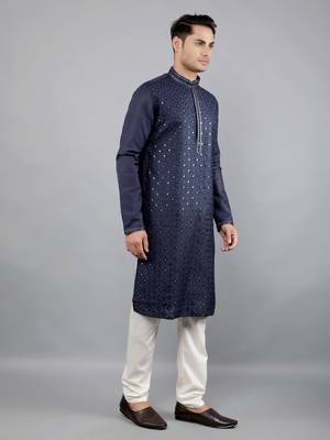  embroidered sequinned kurta set 3