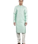 embroidered sequinned kurta set