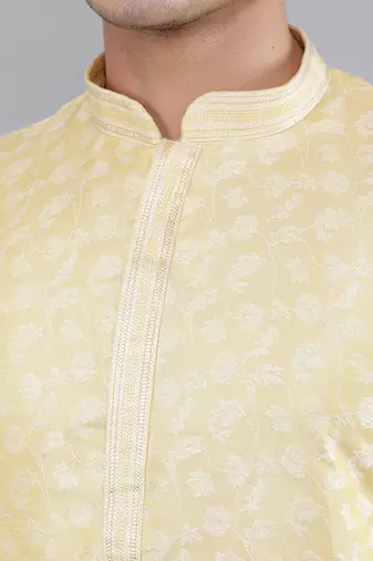  shiny thread sequinned  self design kurta set