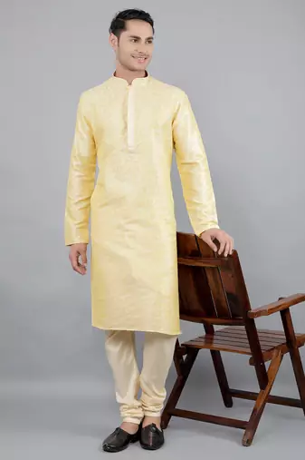  shiny thread sequinned  self design kurta set