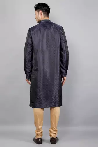  shiny thread sequinned  self design kurta set