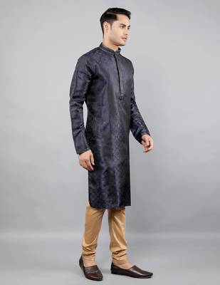  shiny thread sequinned  self design kurta set 3