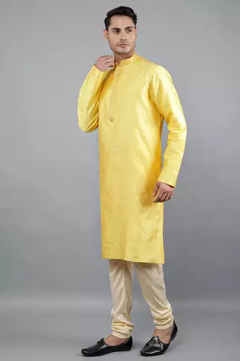  shiny thread sequinned  self design kurta set