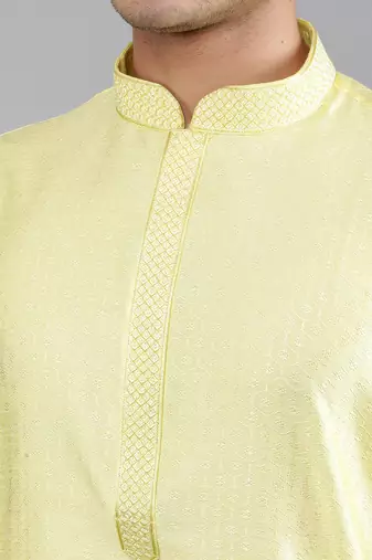  shiny thread sequinned  self design kurta set