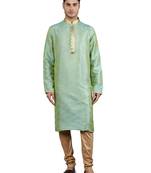 shiny thread sequinned  self design kurta set