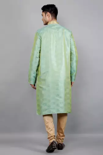  shiny thread sequinned  self design kurta set