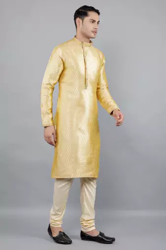  shiny thread sequinned  self design kurta set