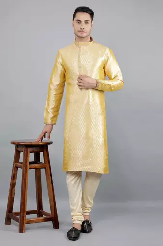  shiny thread sequinned  self design kurta set