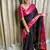 Multy color silk blend saree with blouse