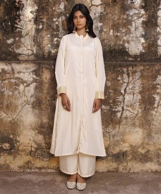 Ivory crepe co ord set 1