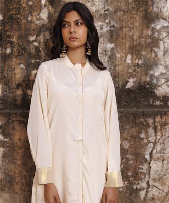 Ivory crepe co ord set 5
