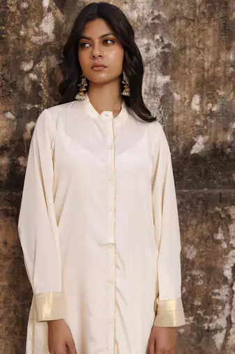 Ivory crepe co ord set