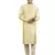    lemon colour woven design kurta sets