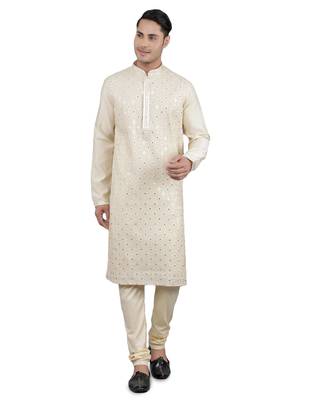  embroidered sequinned kurta set 1