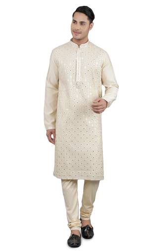  embroidered sequinned kurta set