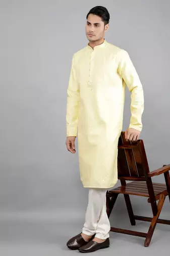  shiny thread sequinned  self design kurta set