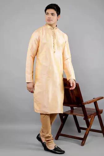  shiny thread sequinned  self design kurta set