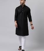 Black mirror  embroidered kurta  pyjama set