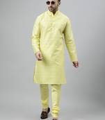 Light green fancy jacquard match  kurta churidar set