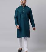Green mirror  embroidered kurta  pyjama set