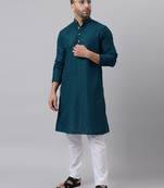 Green mirror  embroidered kurta  pyjama set