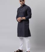 Black mirror  embroidered kurta  pyjama set