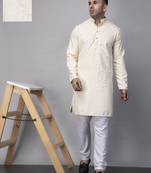 Off white rayon viscose sequin embroidered offwhite