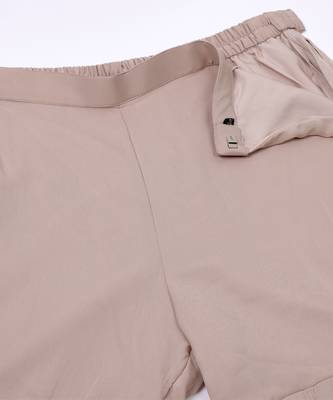 Dusky peach georgette gharara with sequins hand embroidered sets of 3 2