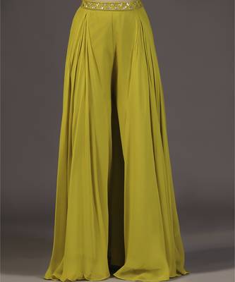 Mustard yellow Sharara set 2