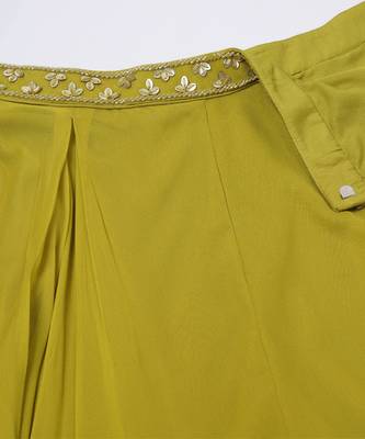 Mustard yellow Sharara set 3