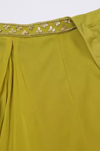 Mustard yellow Sharara set