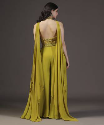 Mustard yellow Sharara set 5