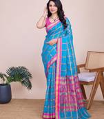 Rama cotton silk jacquard fancy saree