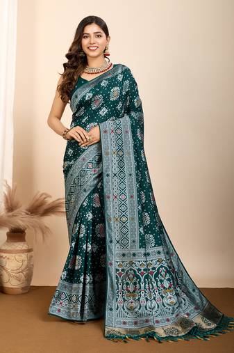 Morpich maslin dola art kanjeevaram silk saree