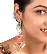 Sunset hues dangler earrings