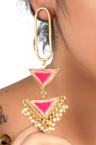 Sunset hues dangler earrings