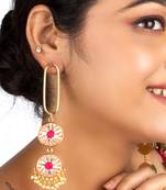 Peach petal cascade danglers