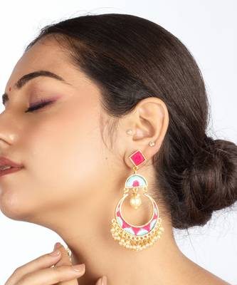 Blooming pearl chandbalis 1