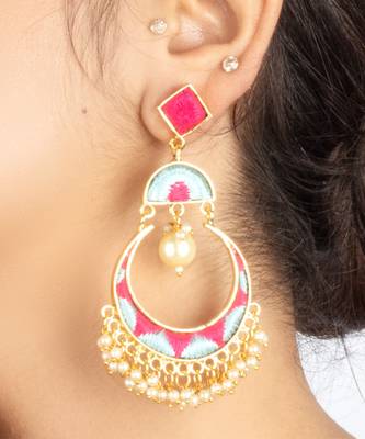 Blooming pearl chandbalis 2