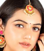 Golden bloom maang tikka