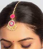 Sky rose maang tikka