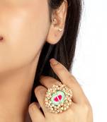 Blush ice embroidered ring