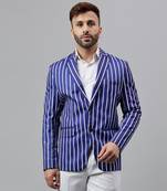 Multicolour lining polyester viscose blazer