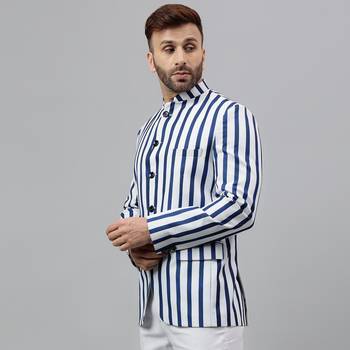 Multicolour lining polyester viscose blazer 3