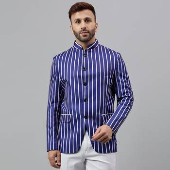 Multicolour lining polyester blazer 1