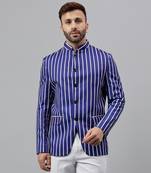 Multicolour lining polyester blazer