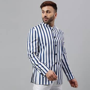 Multicolour lining polyester viscose blazer 4