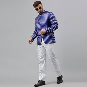 Multicolour lining polyester blazer 2